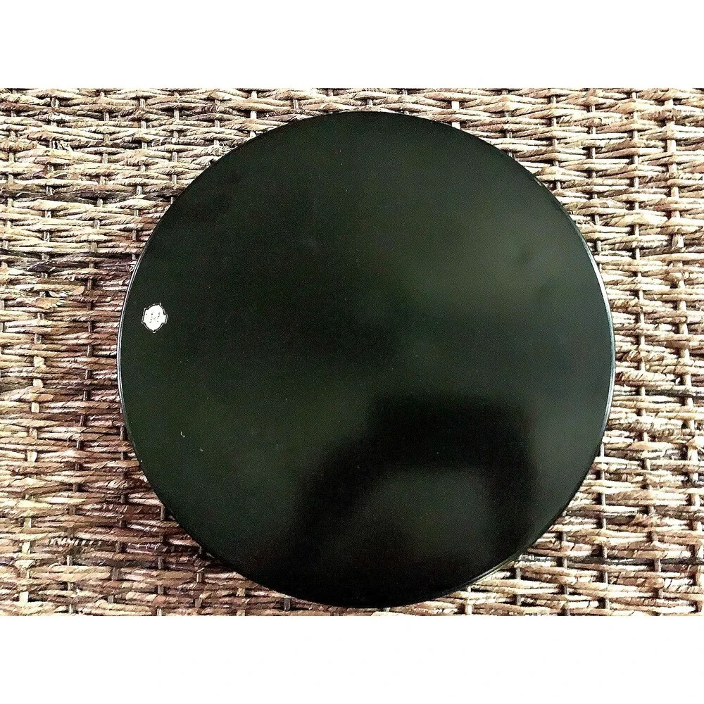 VINTAGE JAPANESE YAMANAKA LACQUERWARE CHRYSANTHEMUM ROUND SERVING TRAY 12.5